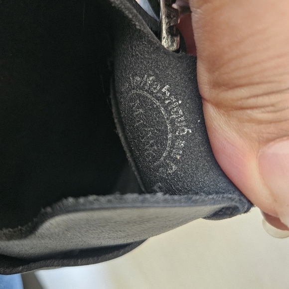 John Fluevog Black Leather Linn Peacemaker Mules - Picture 13 of 13